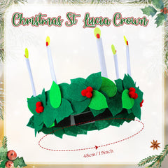 HunnmingRe st-lucia crown multicolor felt brings Nordic warmth to celebrations