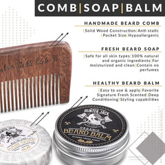 Hunter Jack natural beard soap cleanses while preserving oils