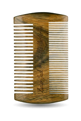 Hunter Jack beard comb in PU leather case for travel-ready grooming.