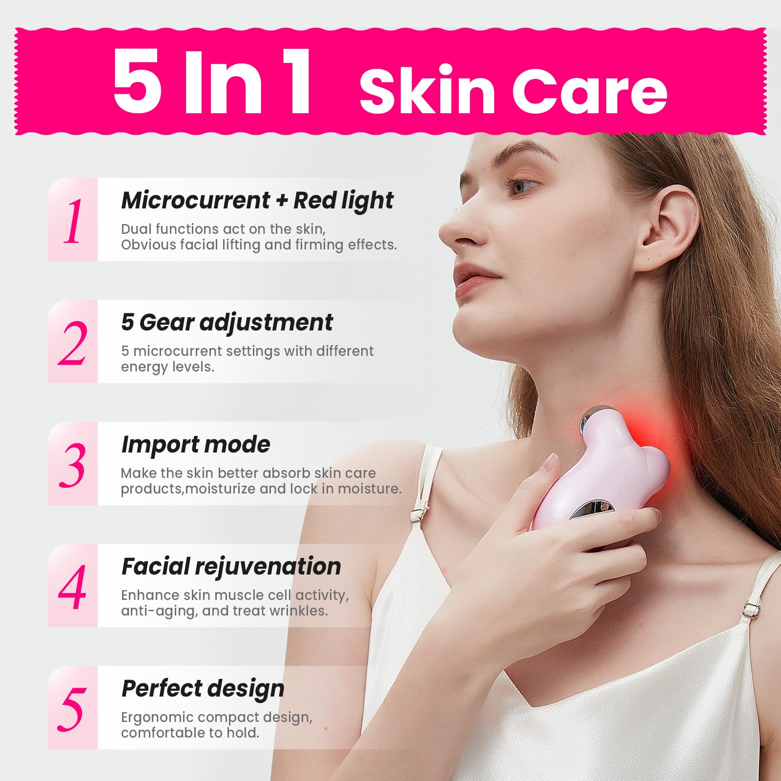 Hunvva EP-300 compact design supports easy, on-the-go skincare sessions.