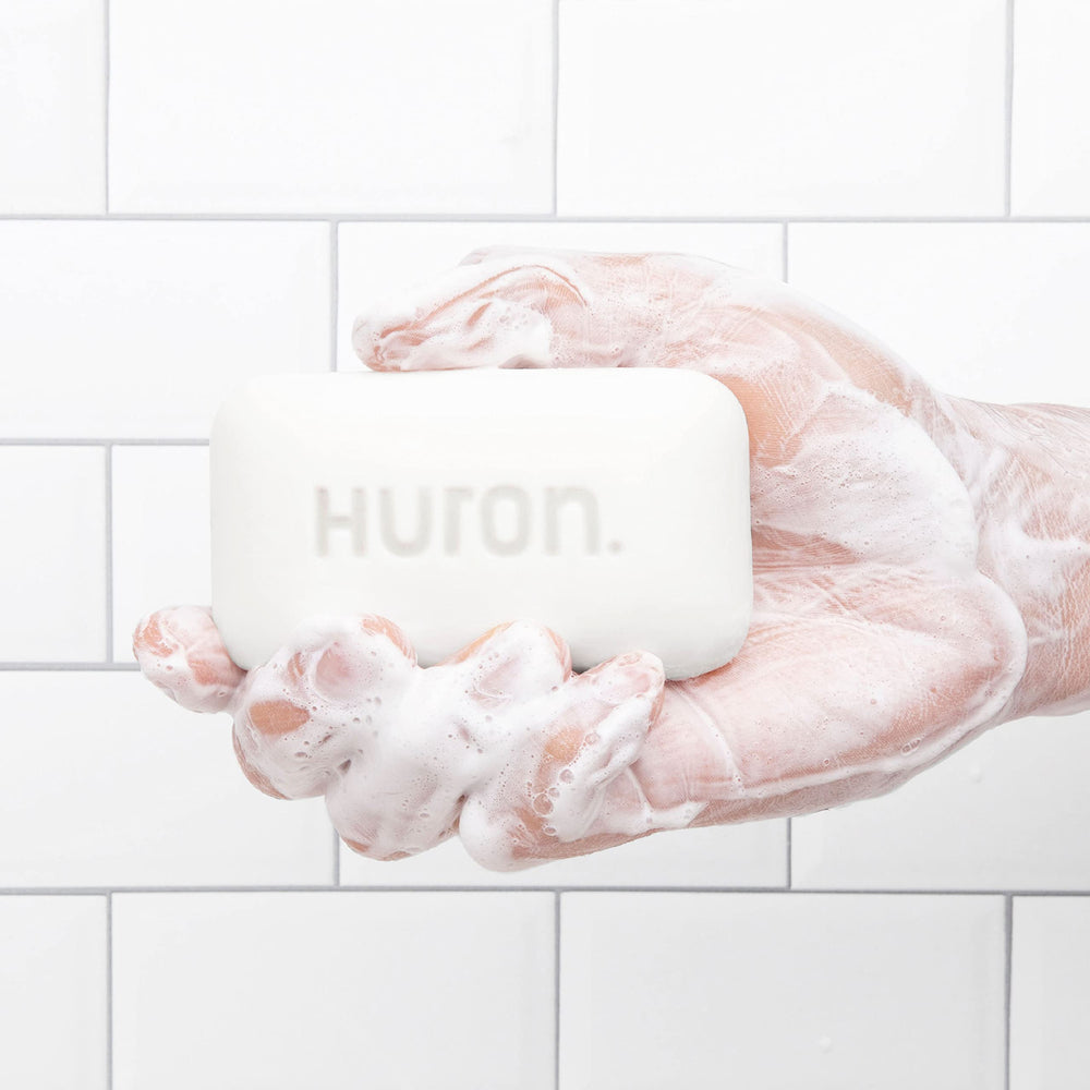 Jabón Huron envase reciclable, opción sostenible para tu ducha
