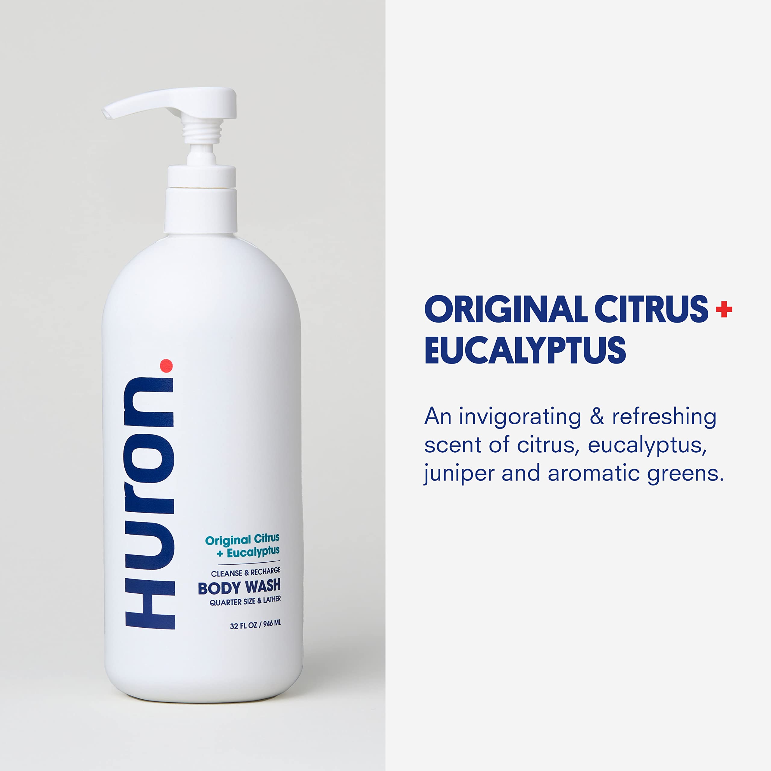 Vitamin E in Huron body wash supports hydration and resilience
