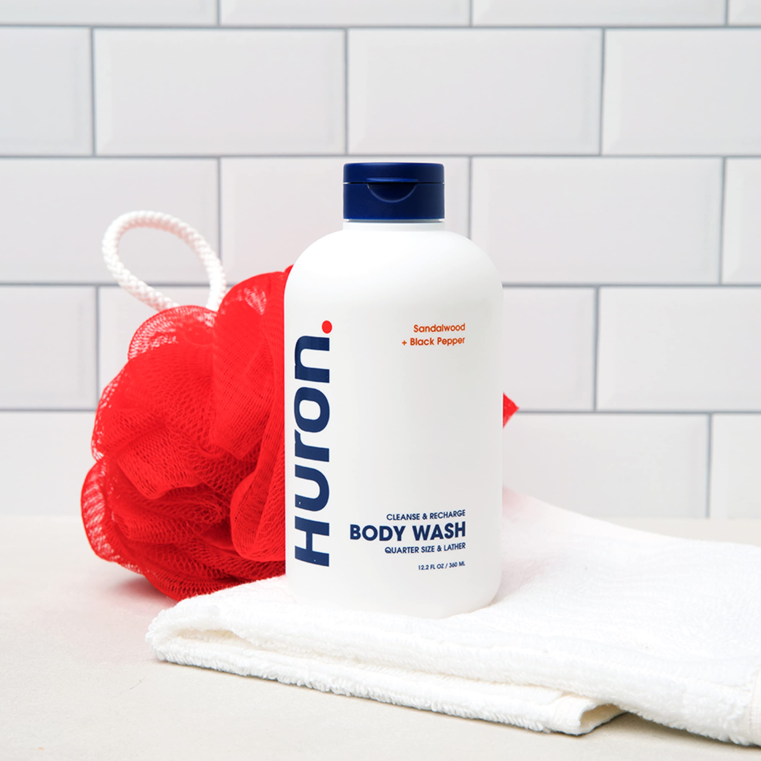Huron Body Wash with coconut oil nourishing skin hydration and softness