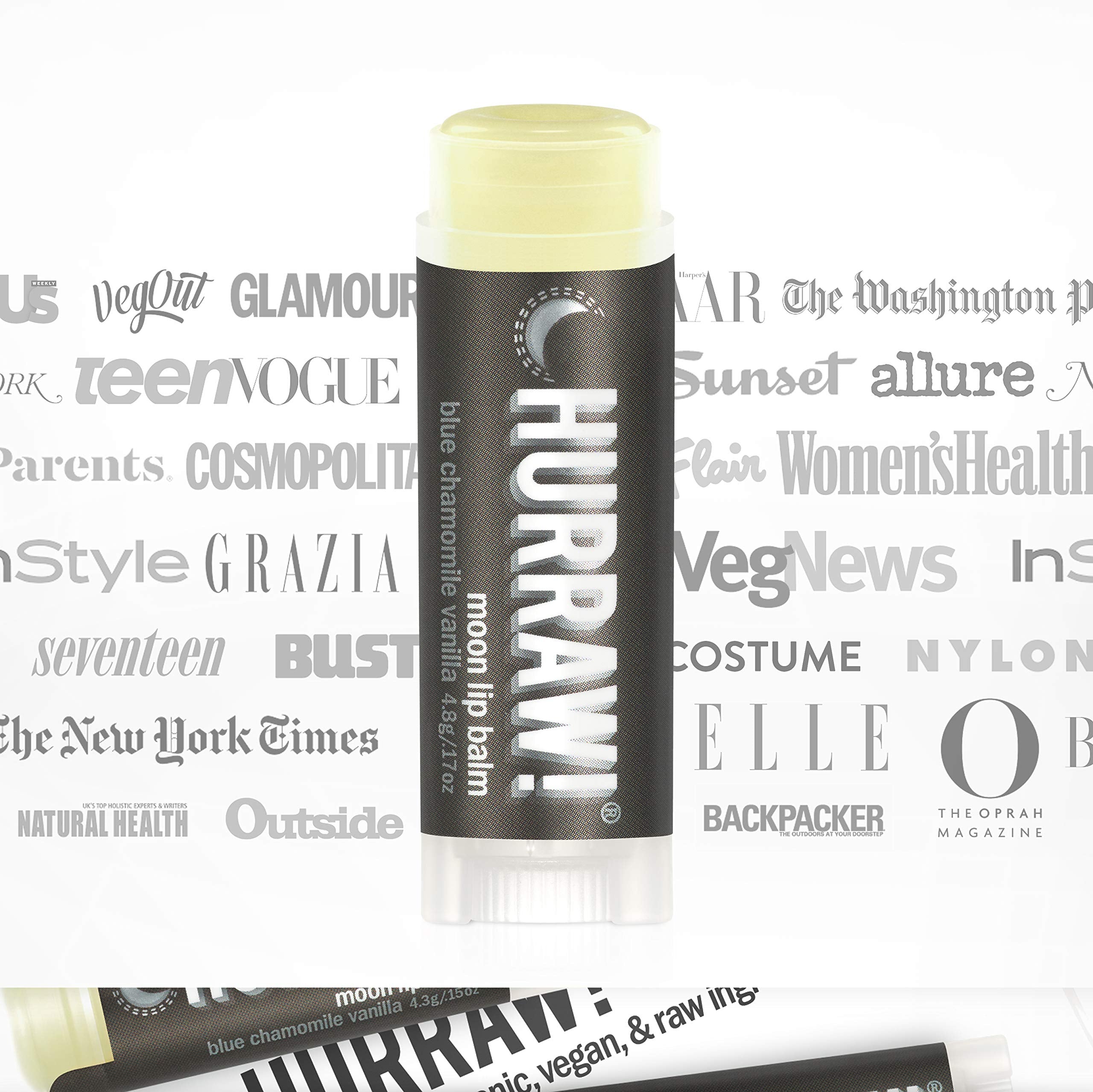 Hurraw Moon Night oval tubes demonstrate rich, creamy texture for smooth application.