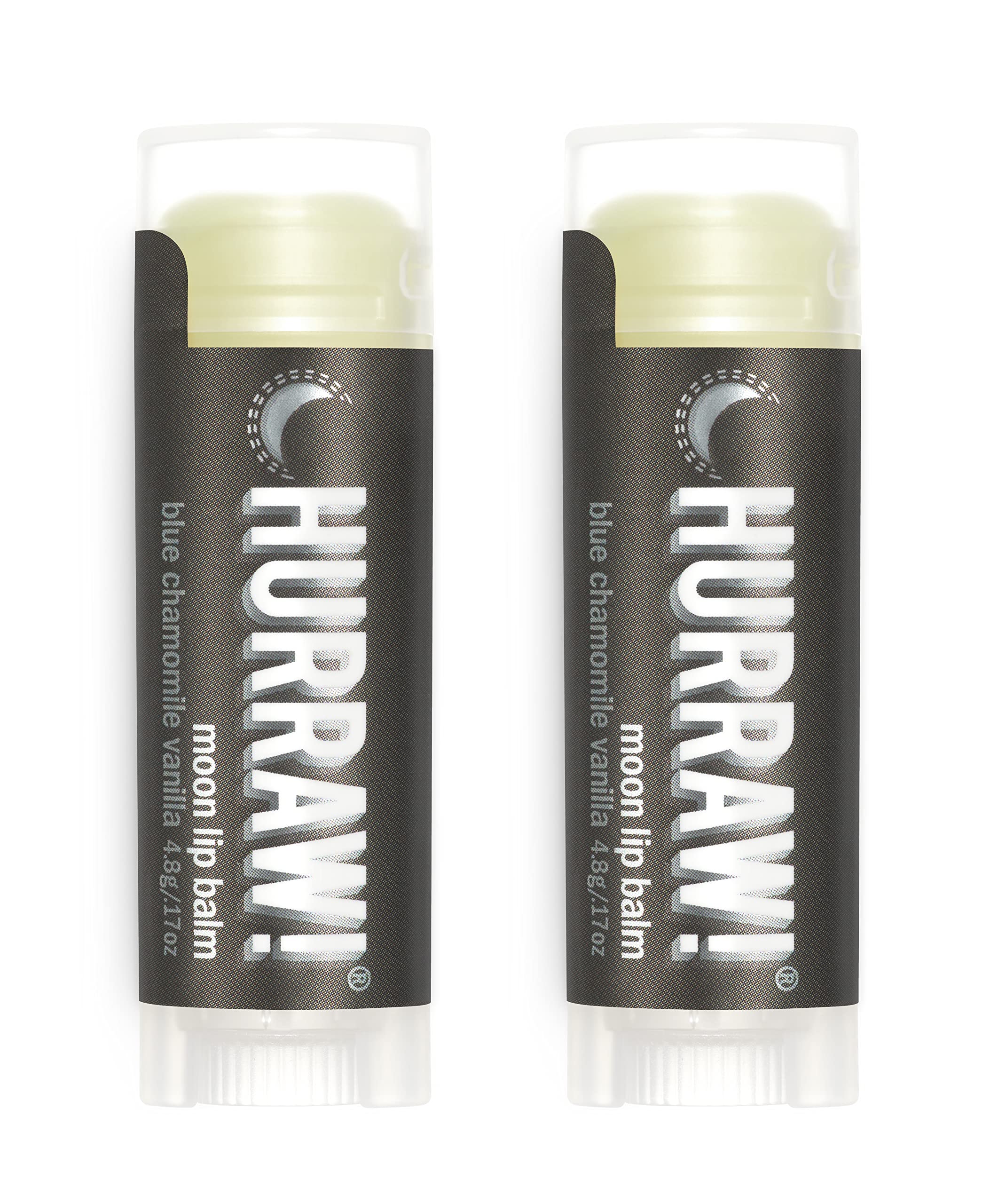 Hurraw Moon Night two-pack box showcases convenient packaging for on-the-go lip care.