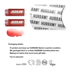 Two-tube Hurraw packaging in a white branded box