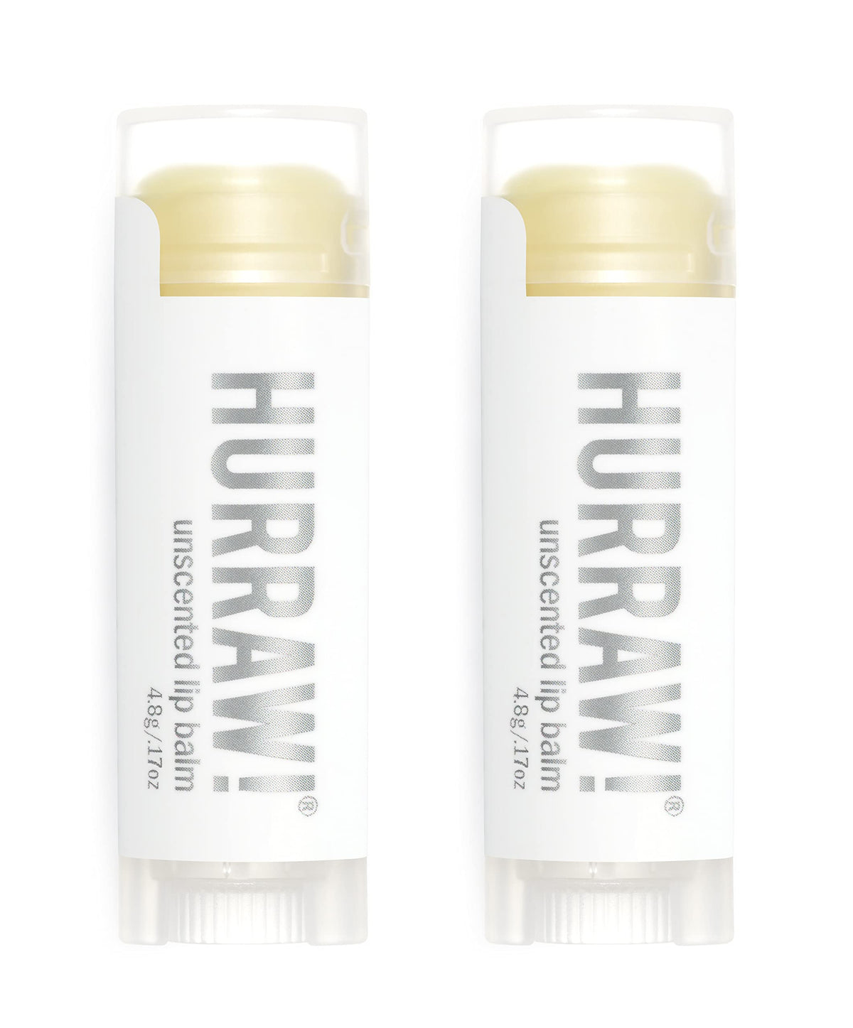 Hurraw! unscented lip balm pack box for on-the-go moisture