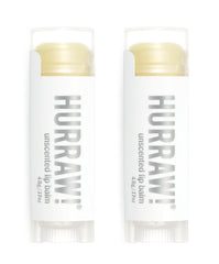 Hurraw! unscented lip balm pack box for on-the-go moisture