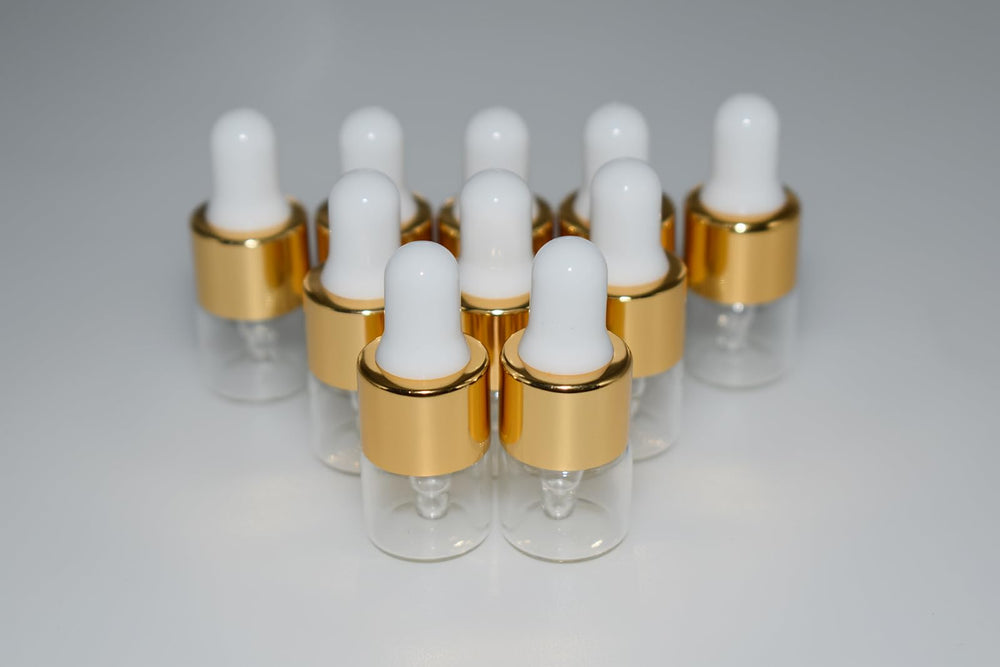 Hustar 10-pack glass sample bottles ready for sharing