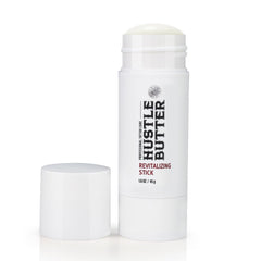 Hustle Butter Deluxe tattoo aftercare stick packaging for travel-friendly, mess-free use.