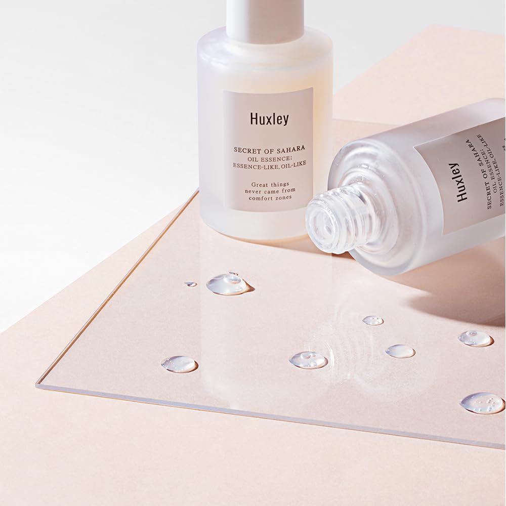 Huxley Secret of Sahara Oil Essence eco-certified, minimalist ingredients.