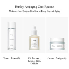 Huxley Secret of Sahara Oil Essence application scene showing easy layering.