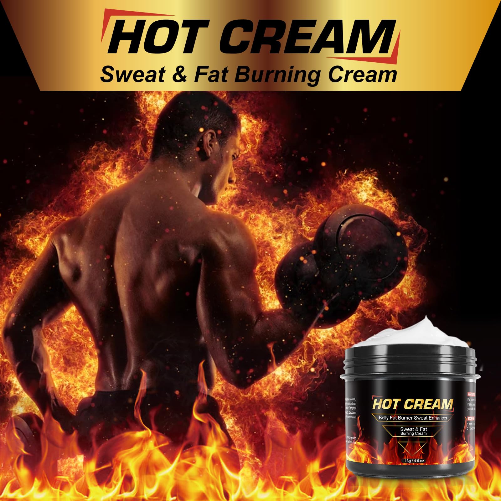HUYEHF Sweat Cream massage demonstrates soothing firming and elasticity support.