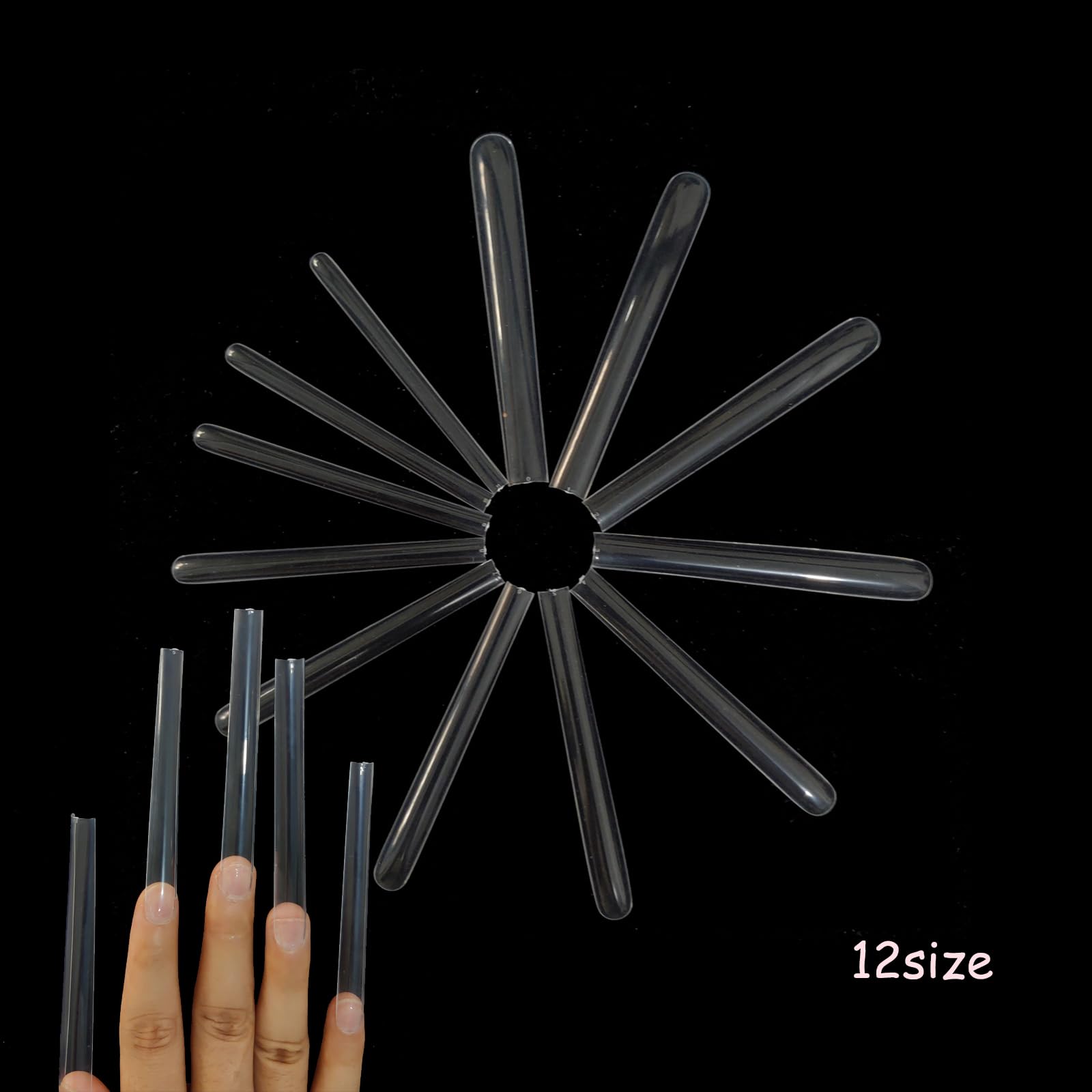 HWHUNO DIY at-home nail tips image illustrating easy application.