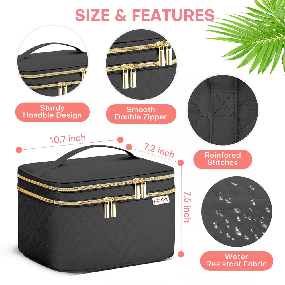HXLGMD main compartment with small pockets for lipstick and tools