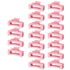 HXOGD 18-pack hair claw clips in pink, ideal for quick everyday styling and securing everyday looks.