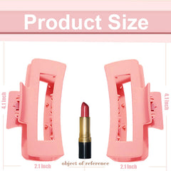 HXOGD large hair claw clip open at 180 degrees for thick hair grip and easy release.