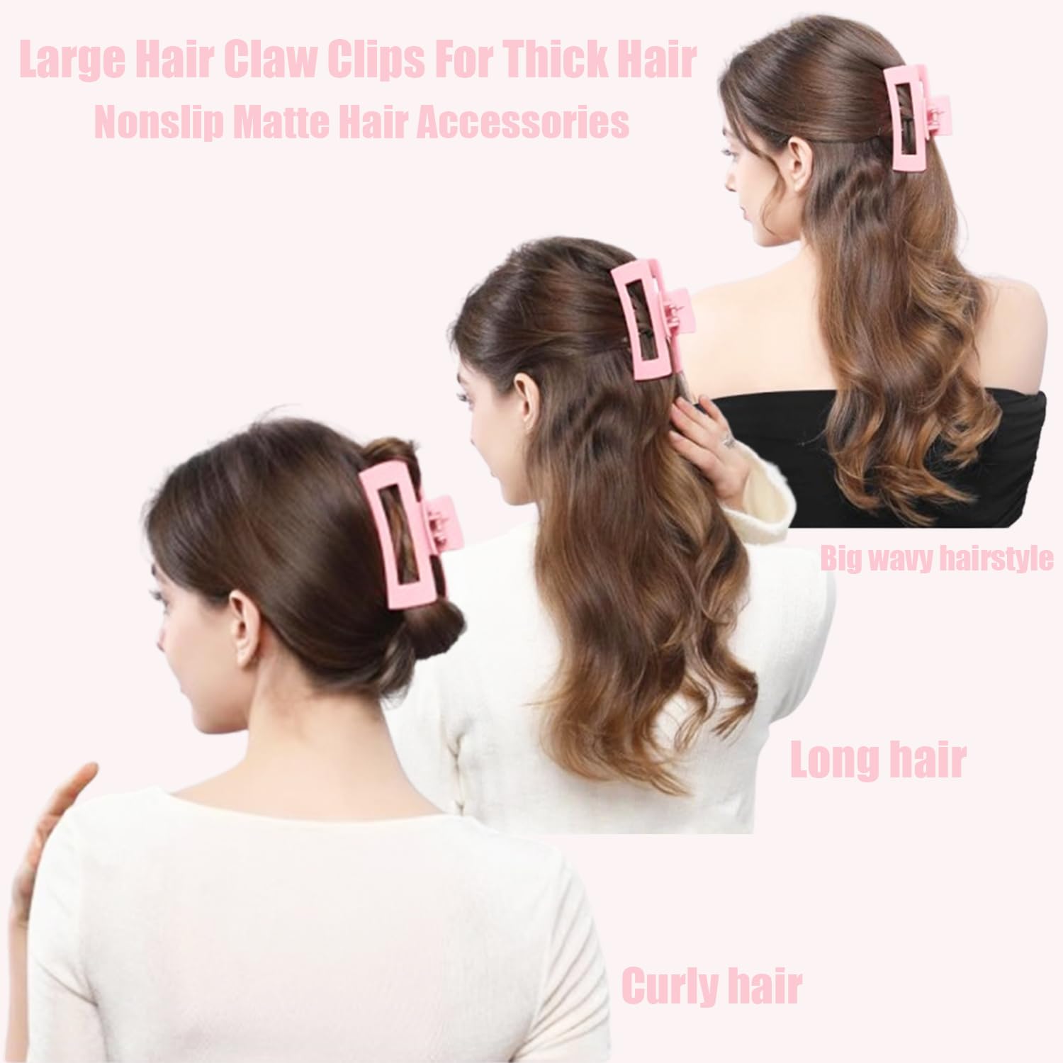HXOGD pastel acrylic material clips with a gentle grip and vibrant color accent.