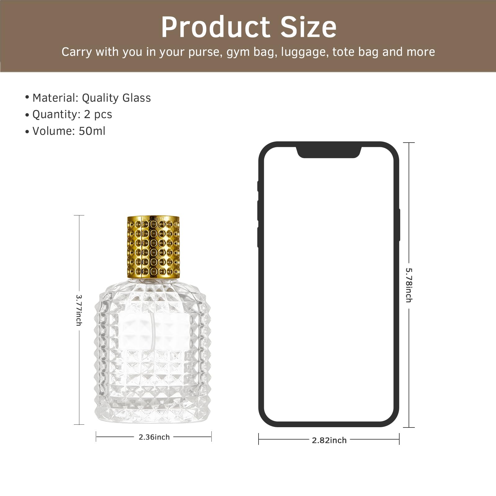 HXRYAGi gold and silver caps add style to portable fragrance on the go.