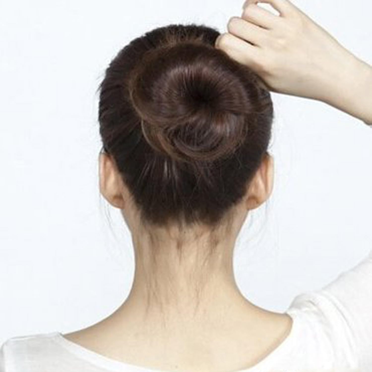 Hyamass twelve-hour hold shown with versatile ponytail styling.