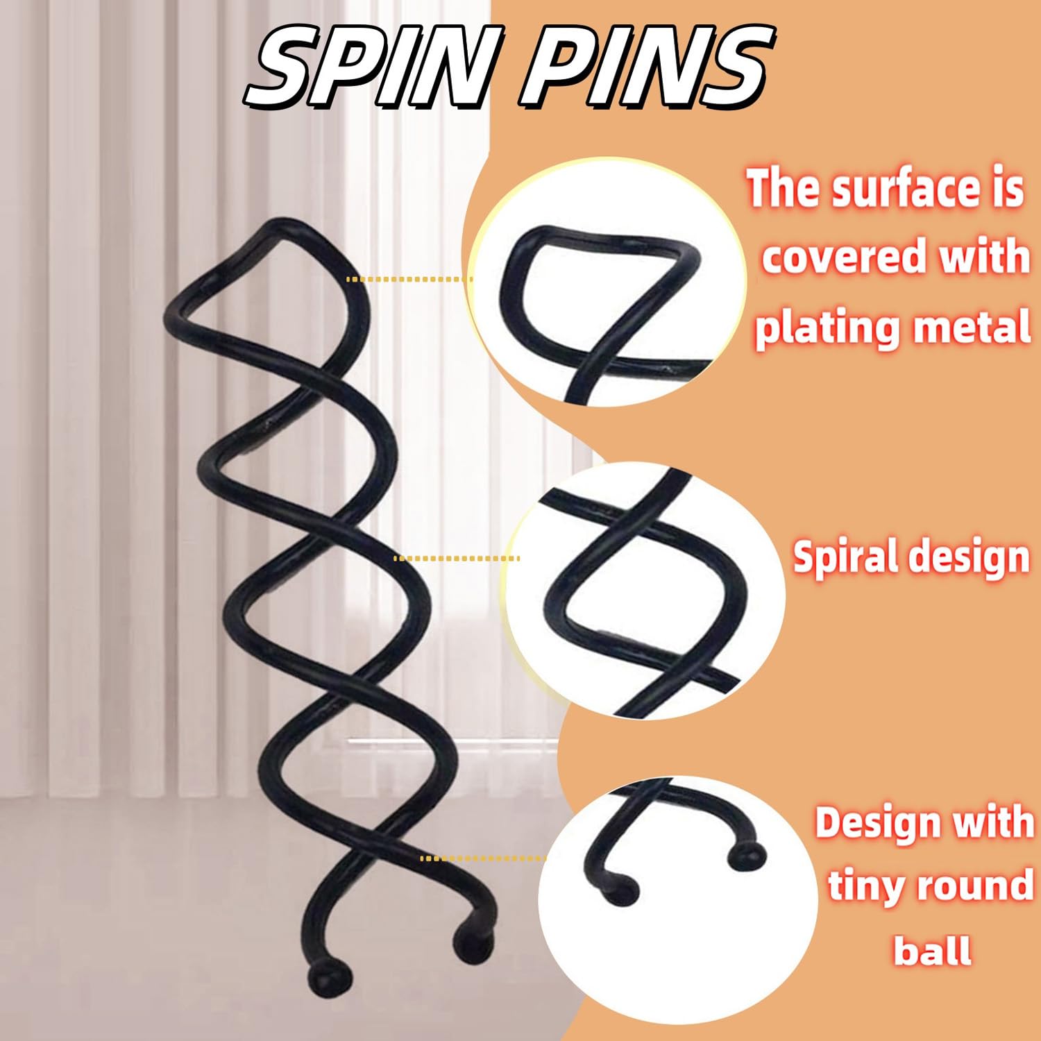 Hyamass chic corkscrew pins elevate buns and bridal looks.