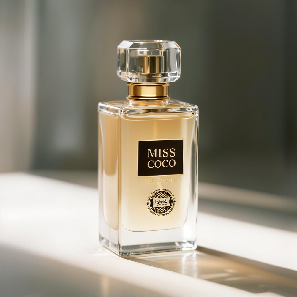 Miss Coco hero shot showcases bold fragrance enhancing evening confidence