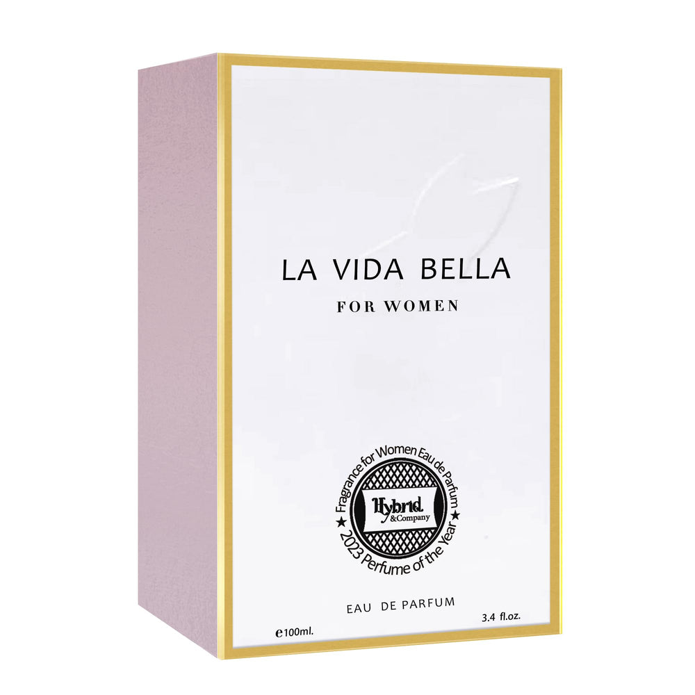 Hybrid & Company La Vida Bella mirrored reflection conveying luxe lifestyle appeal.