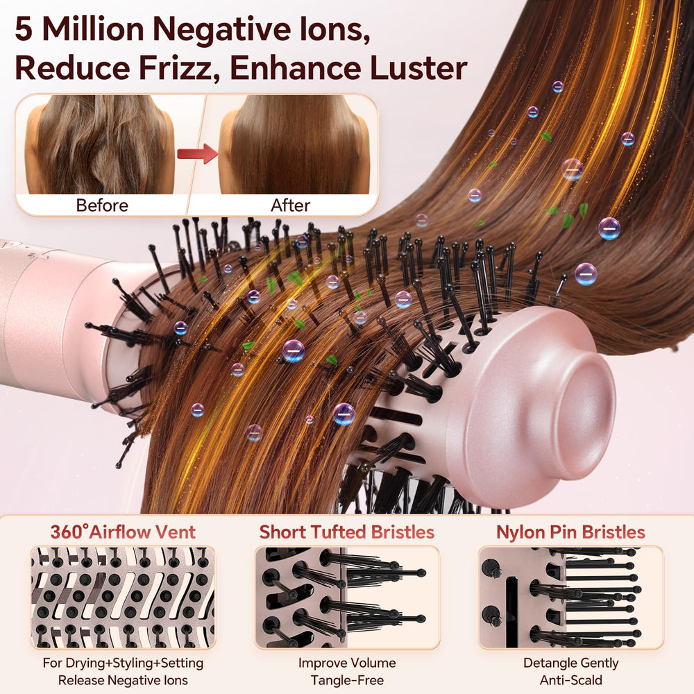 HydraStyl Coanda wrap promotes natural curls with airflow.