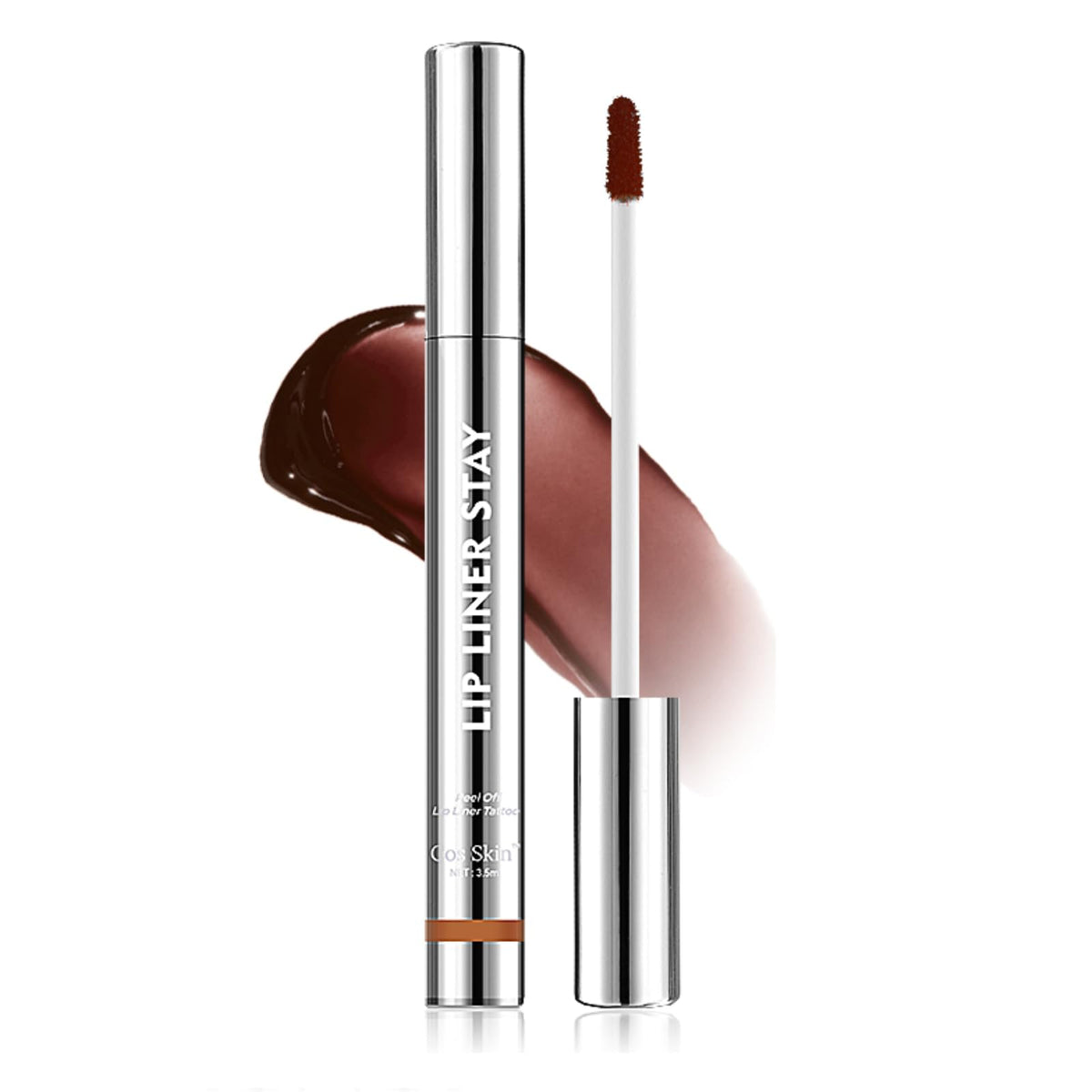 HYDRÈNE Lip Stain Peel-Off Mauve Nude tube demonstrates long wear.