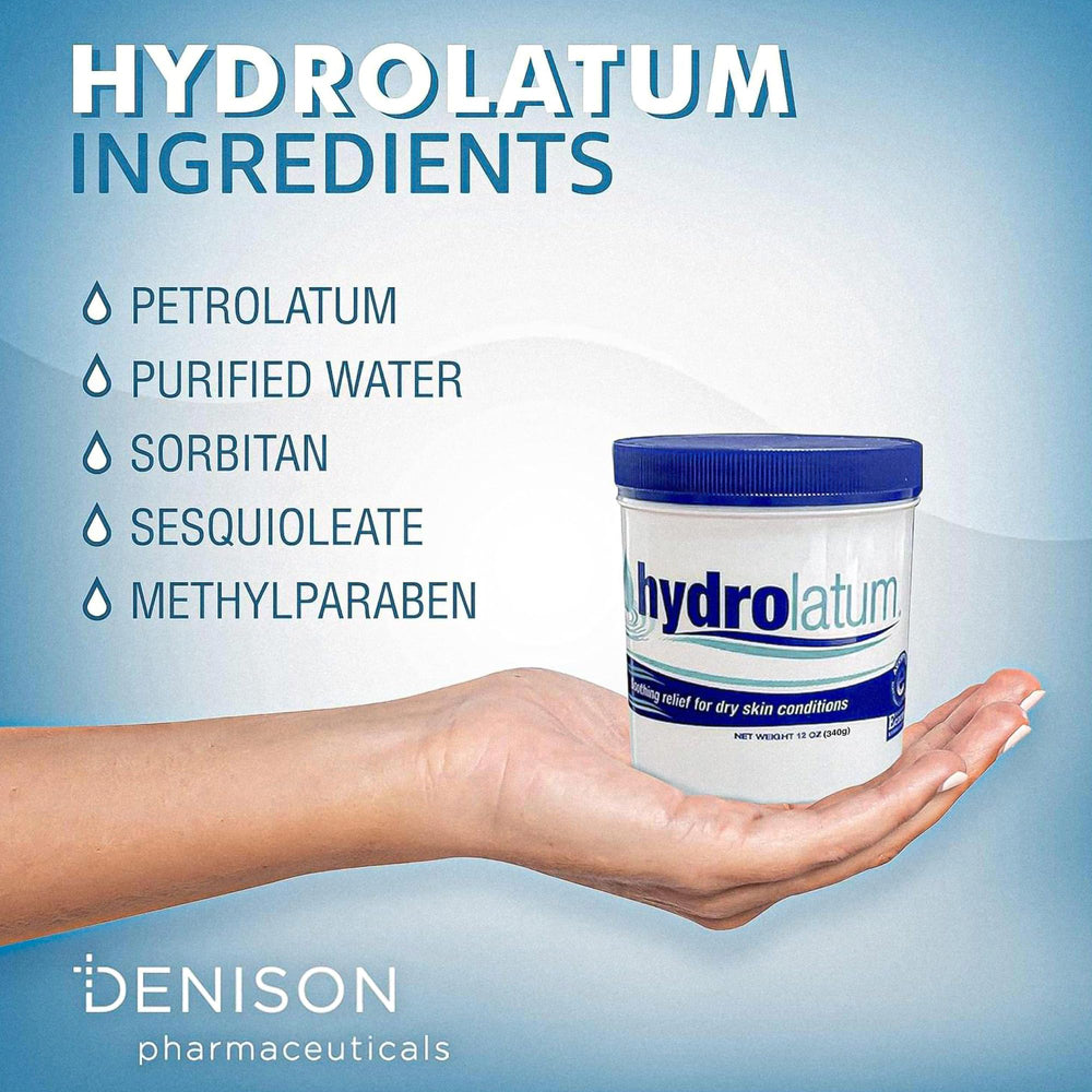Hydrolatum Moisturizing Cream Tub daily-use scene on hands and body.