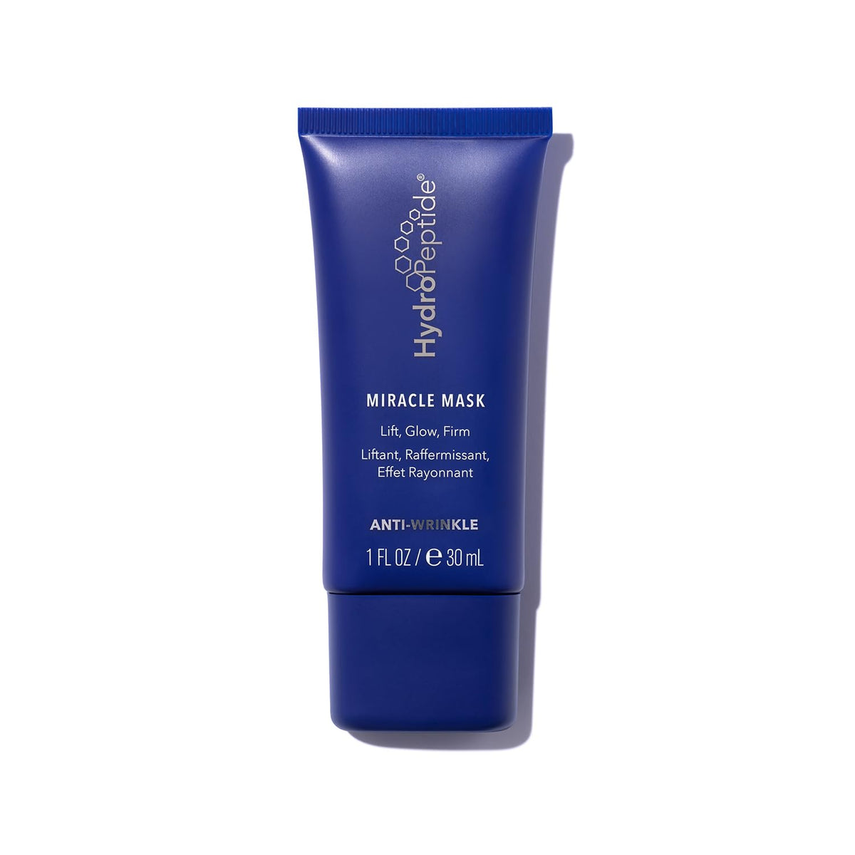 HydroPeptide Miracle Mask jar closeup—premium packaging for spa-like glow and rejuvenation.