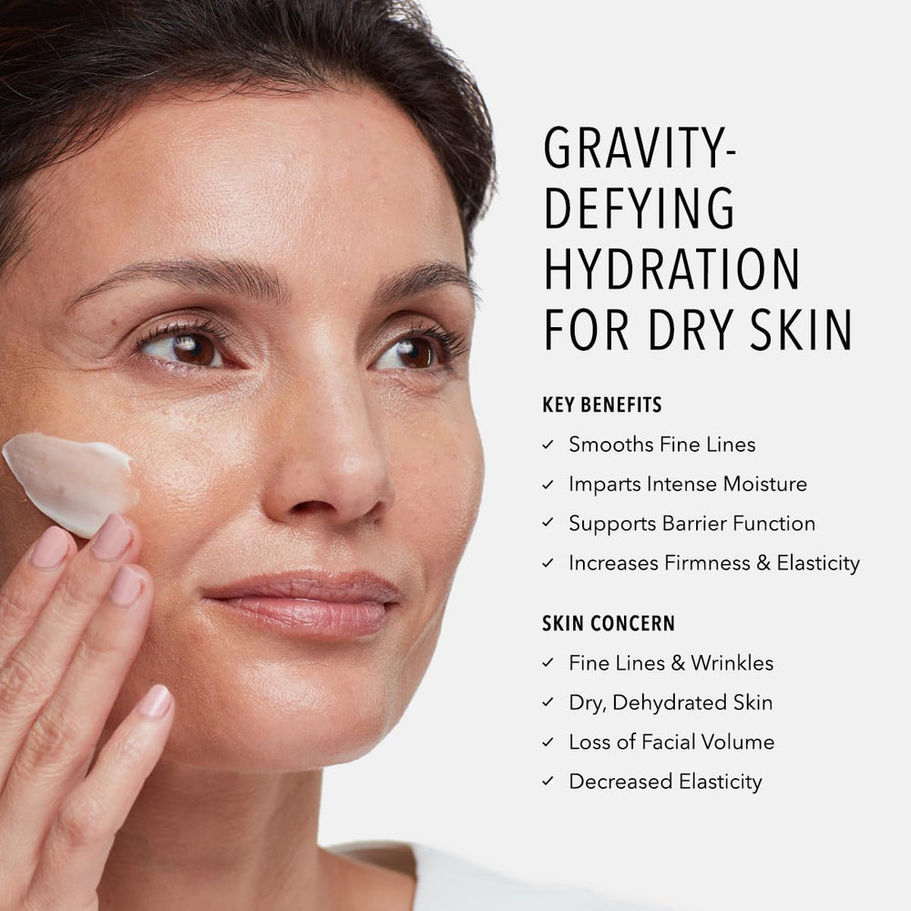 HydroPeptide Power Lift cream texture on skin illustrating luxurious hydration.