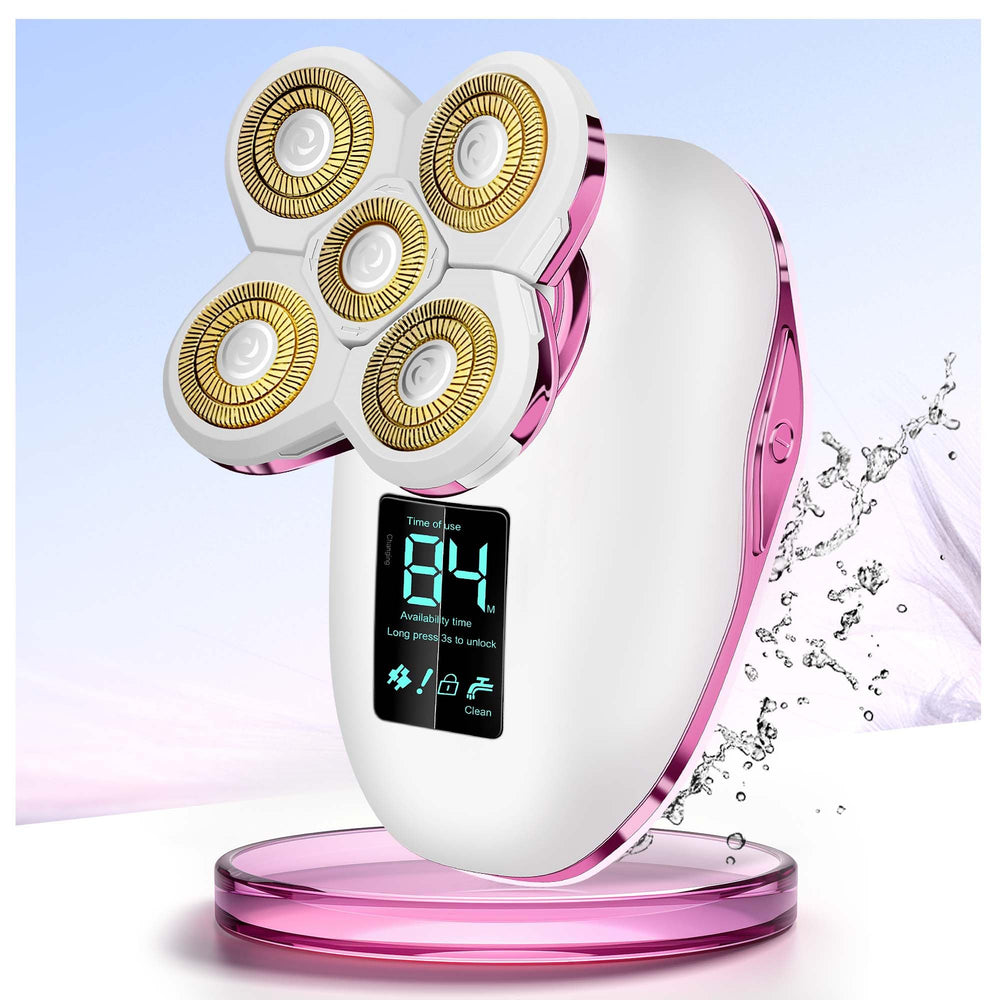 HYEHET electric razor for legs with 5D head delivers smooth leg shaving on the go.