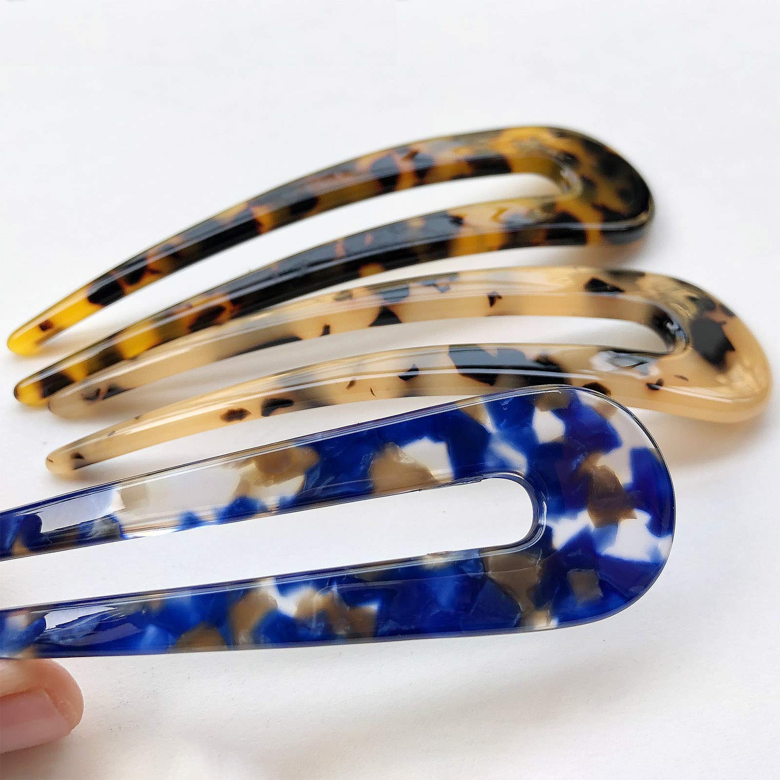 HYFEEL 2-prong bun sticks deliver safe, comfortable grip for secure updos.