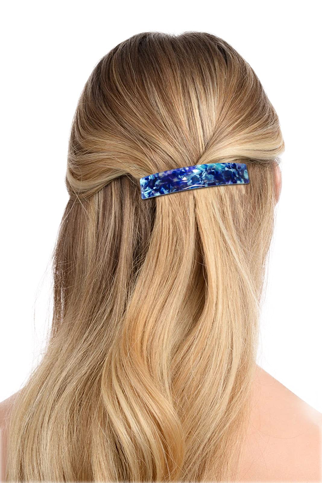 HYFEEL classic tortoise-shell barrette holds ponytails with subtle, elegant detail.