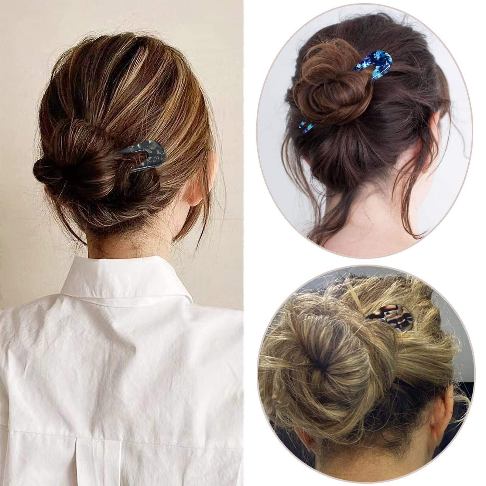 HYFEEL 3-pack French hair forks offer color options and reliable grip for various hairstyles