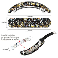HYFEEL large hair barrettes set in hand closeup illustrating easy pickup and secure placement