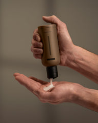 HygieneLab Face Wash bottle top view shows compact packaging.