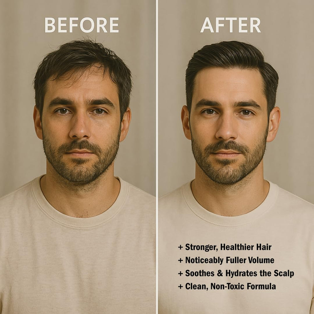 HygieneLab Men's Shampoo California-made packaging conveys premium quality.