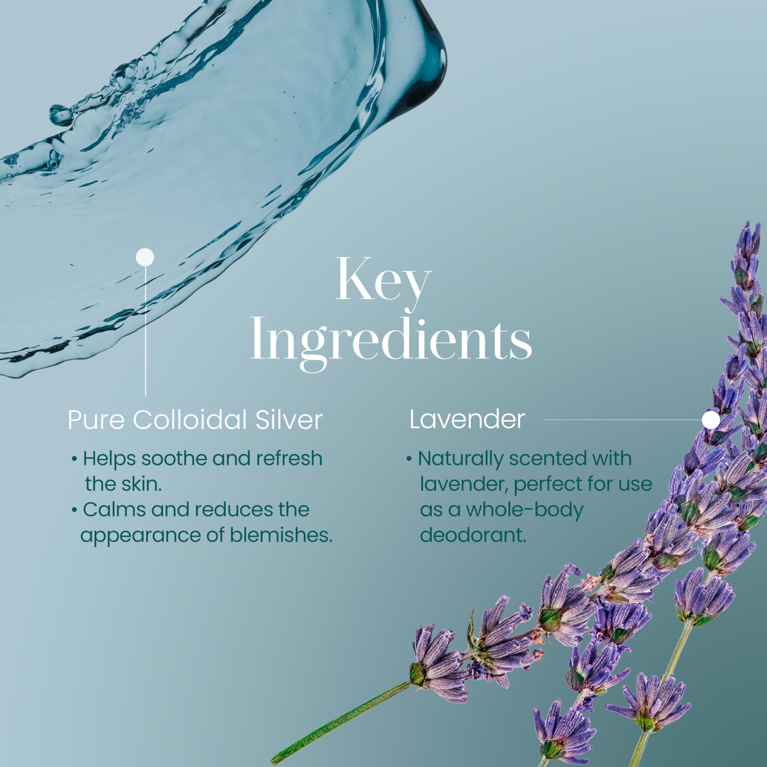 Hylunia Colloidal Silver Mist Toner face-application scene suggests quick refreshing use.