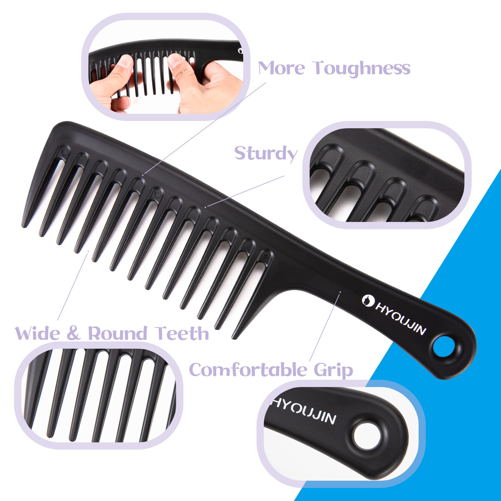 HYOUJIN two-set long curly hair use for easier detangling