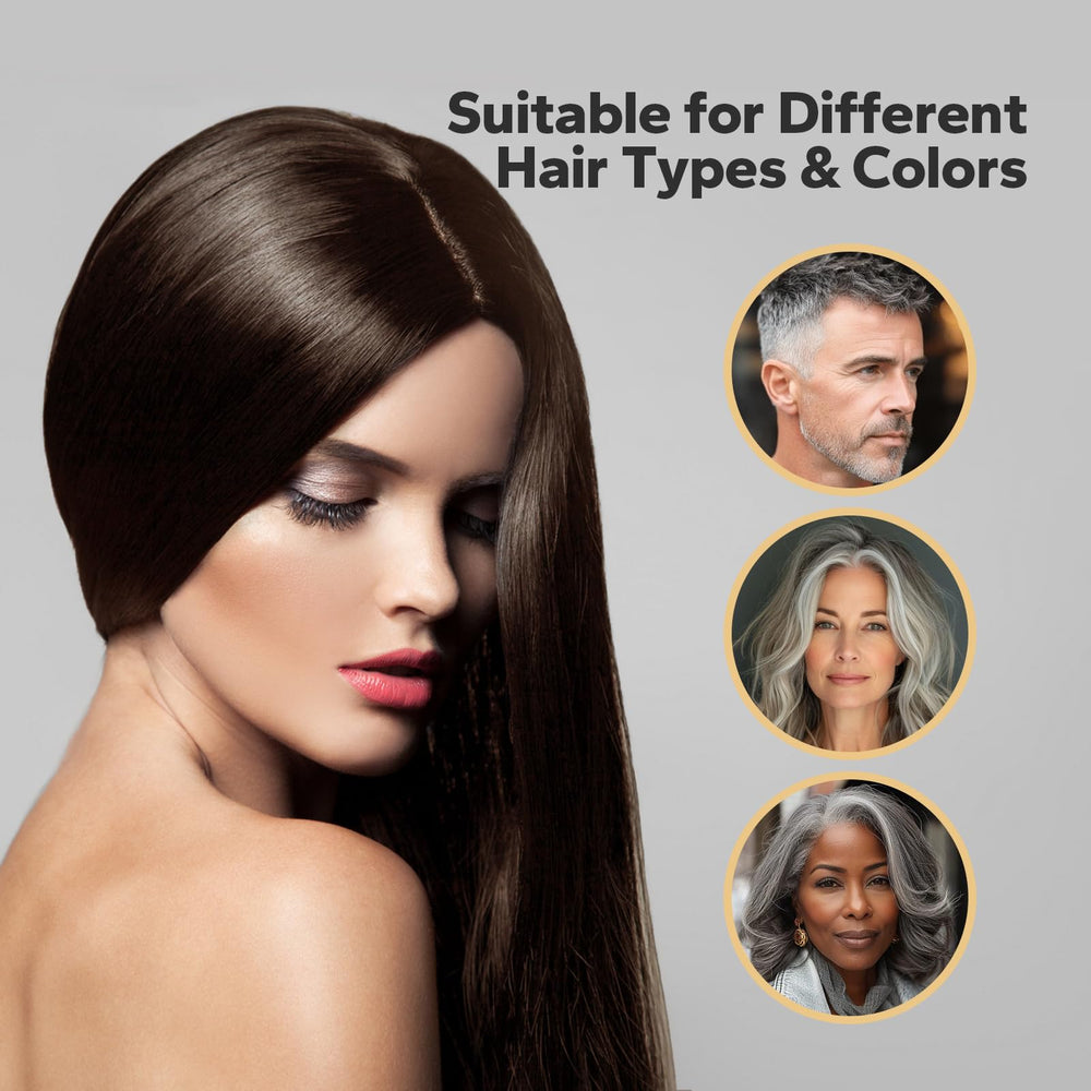 HyperHair long-lasting color effect on roots and lengths with natural finish.