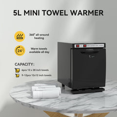 HYTOBP hot towel warmer compact design fits small countertops in beauty rooms.