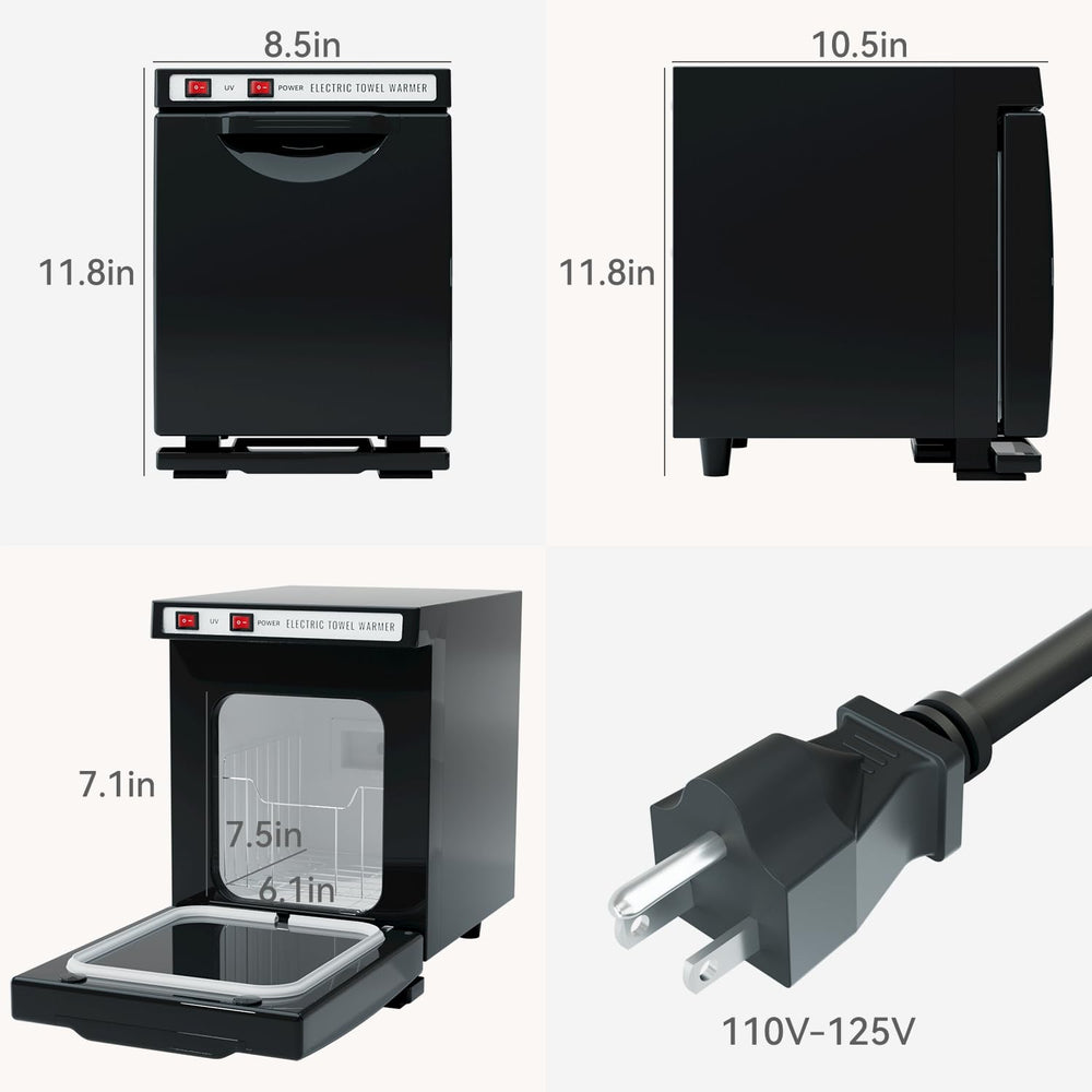 HYTOBP hot towel warmer supports eight towels for quick spa-ready service.