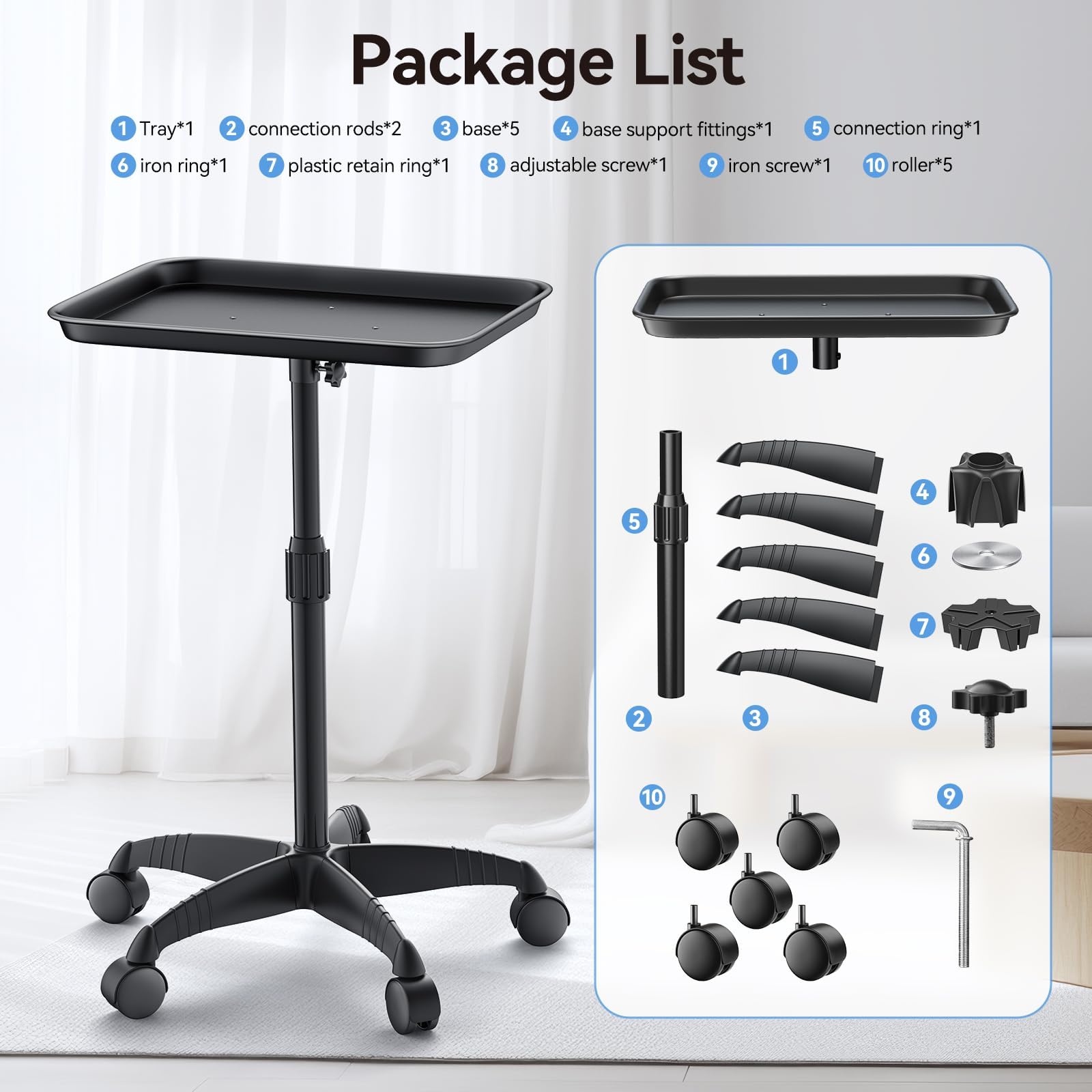 HYTOBP salon tray in-salon setting demonstrates versatile usage across barber, spa and tattoo rooms.