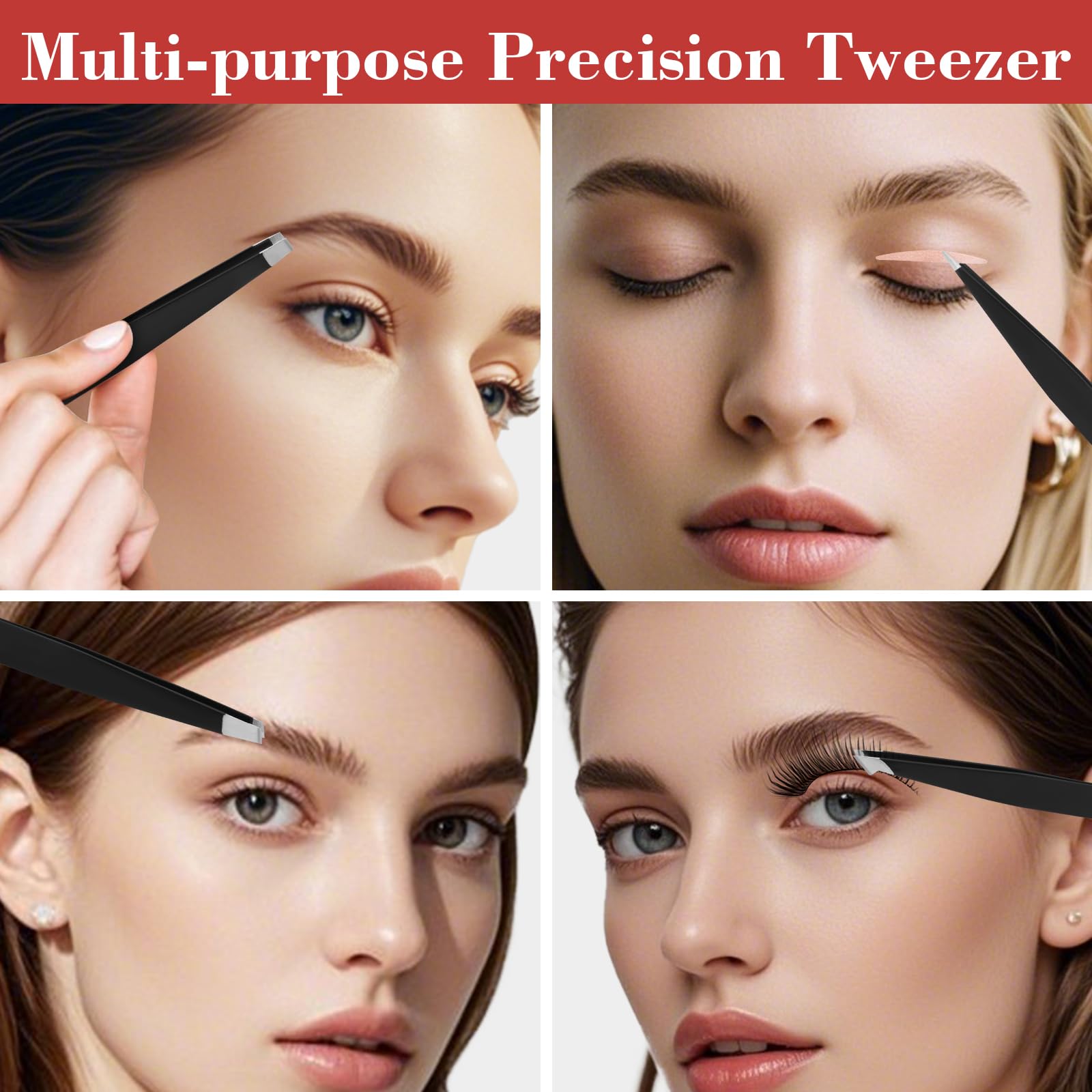 Hyxhappy tweezers set eyebrow razor delivers clean edges while grooming.