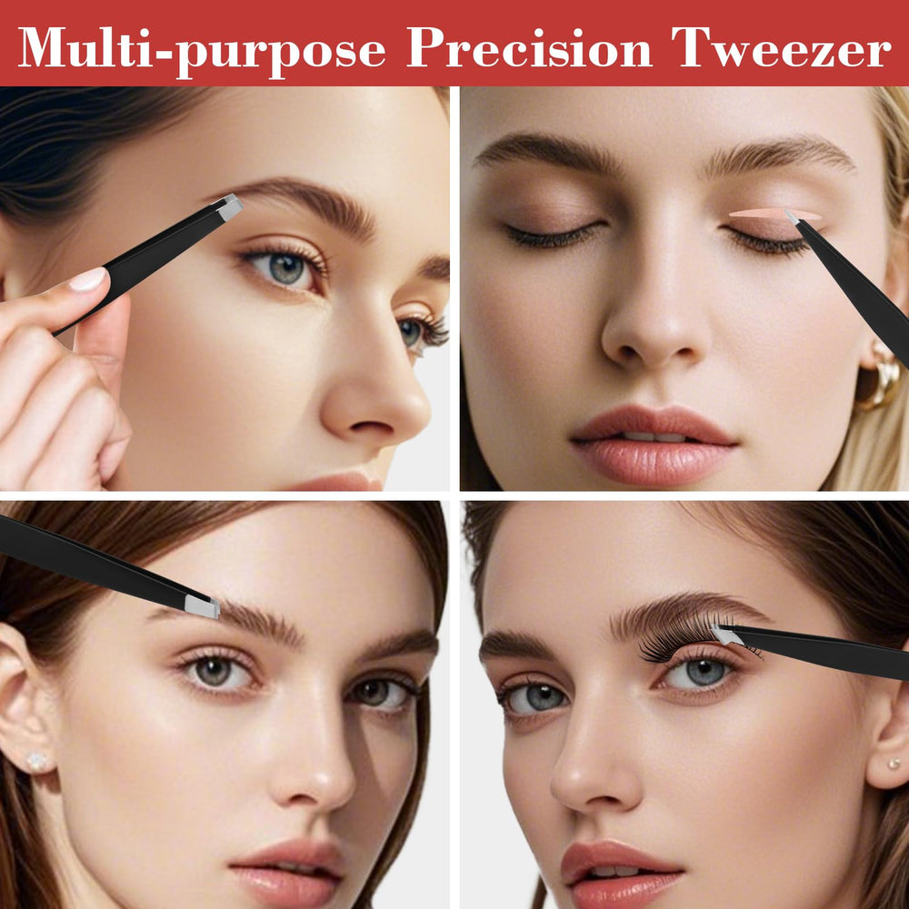 Hyxhappy tweezers set eyebrow razor delivers clean edges while grooming.