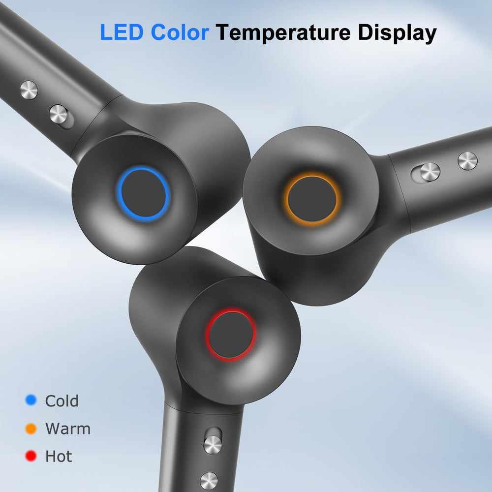 HZD smart LED ring shows temperature settings for easy adjustments