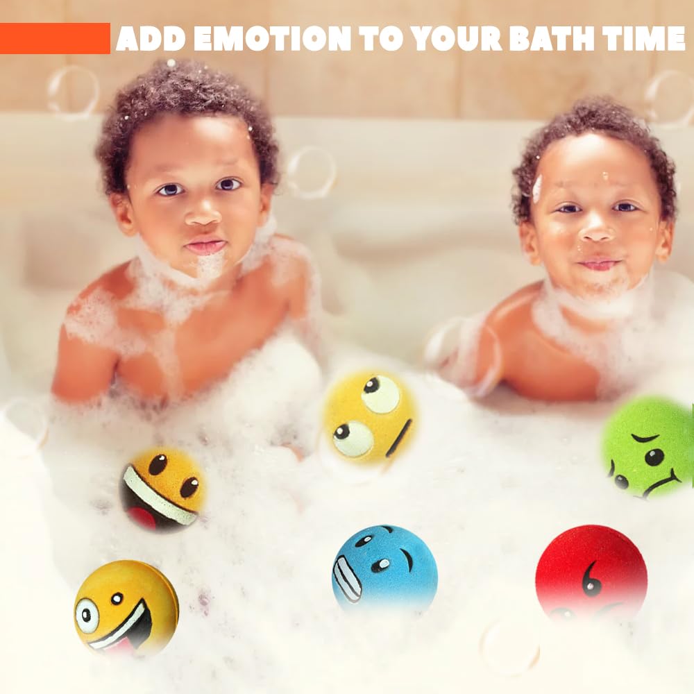 HZEX citrus-scent bomb delivers bright aroma to refresh bath time routines.