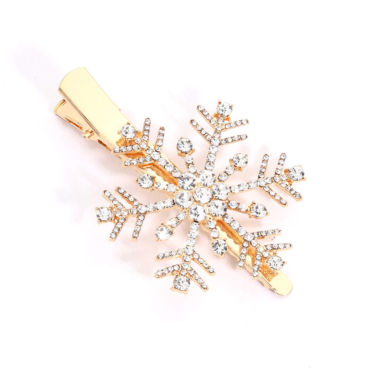 HZEYN Snowflake hair clip gift-ready package ideal for winter celebrations